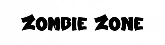 Zombie Zone  नि: शुल्क फ़ॉन्ट्स डाउनलोड