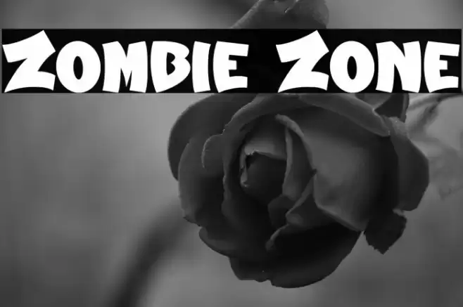Zombie Zone Font examples