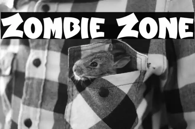 Zombie Zone Font examples
