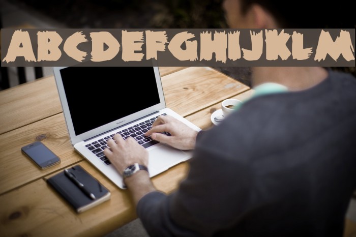 ZombieA Font examples