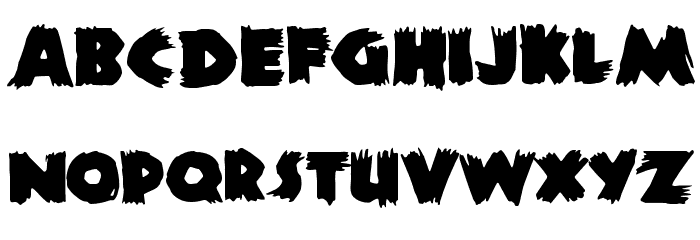 ZombieA Font LOWERCASE