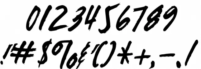 ZombieChecklist Font OTHER CHARS