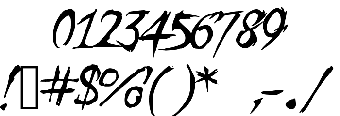 ZombieGirlfriend Font OTHER CHARS
