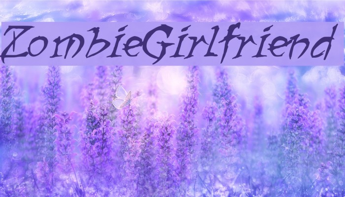 ZombieGirlfriend Font examples