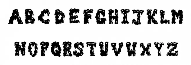 ZombieGuts Шрифта ВЕРХНИЙ