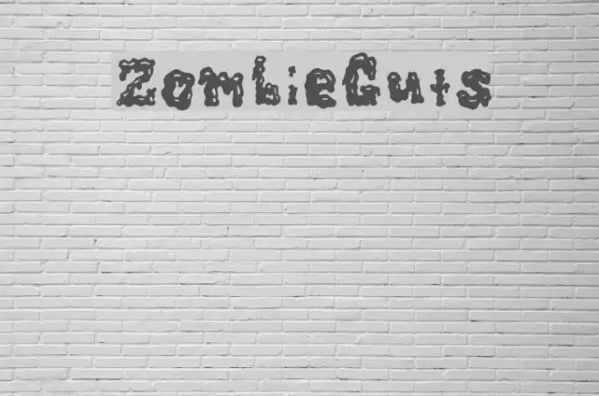 ZombieGuts Font examples