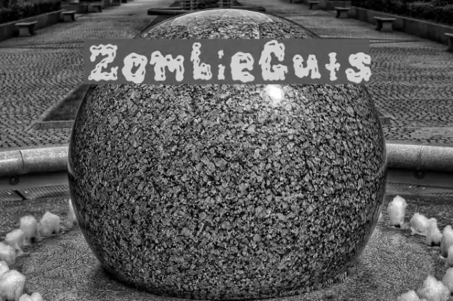 ZombieGuts Font examples