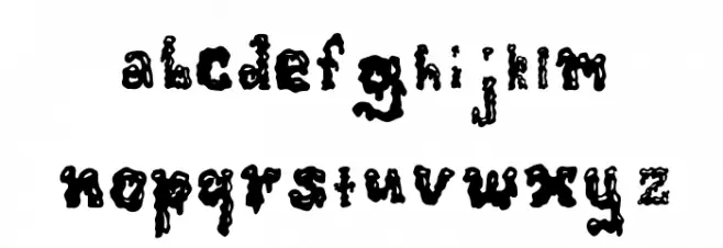 ZombieGuts Caratteri MINUSCOLO