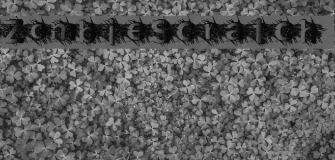 ZombieScratch Font examples