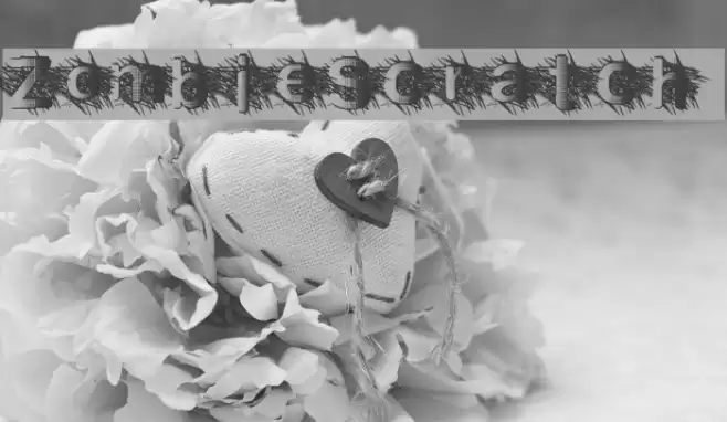 ZombieScratch Font examples