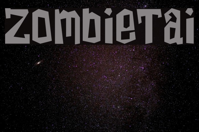 ZombieTai Font examples