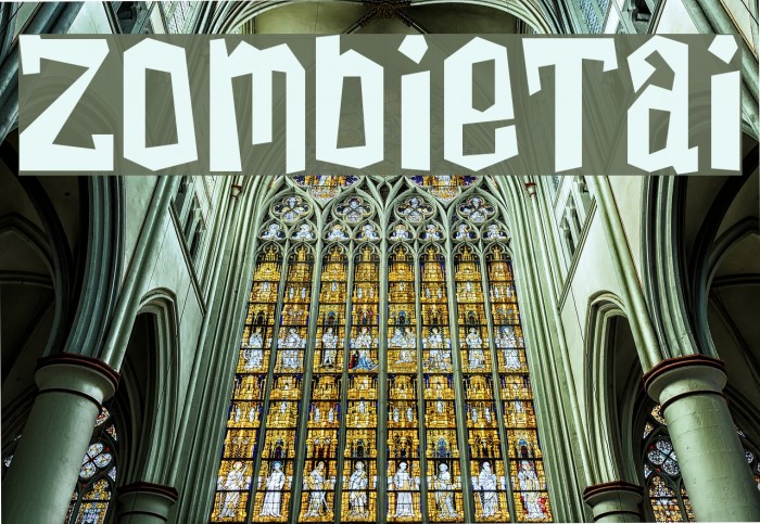 ZombieTai Font examples