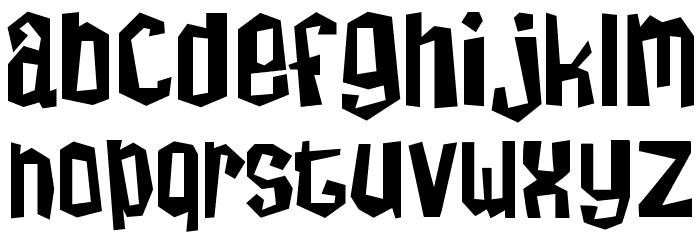 ZombieTai Font LOWERCASE