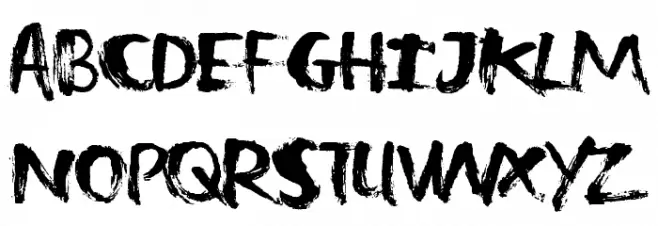 ZombieTreats Schriftart Groß