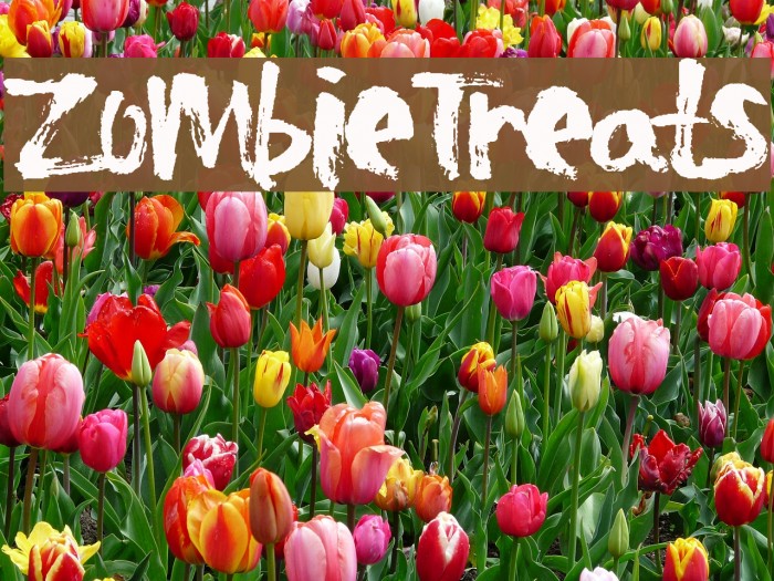 ZombieTreats Font examples