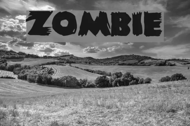 Zombie Font examples