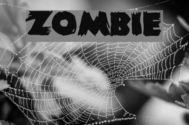 Zombie Font examples