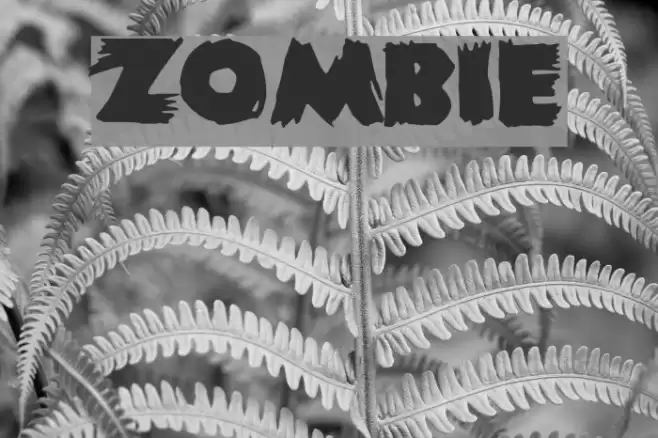 Zombie Font examples