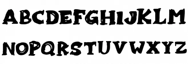 Zombiebites Шрифта ВЕРХНИЙ