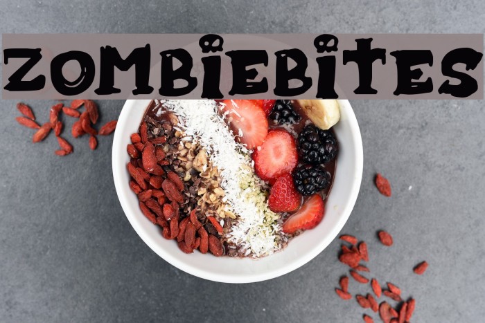 Zombiebites Font examples