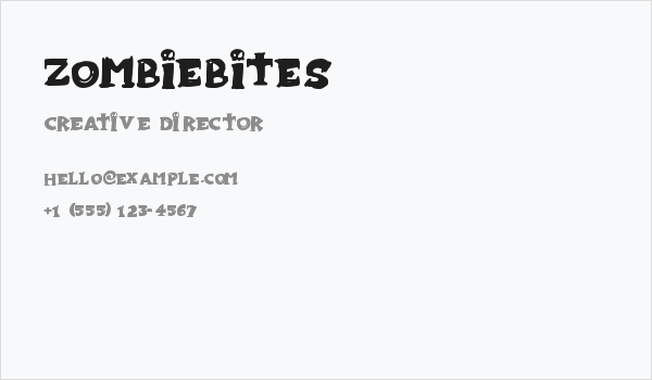 Zombiebites Business Card