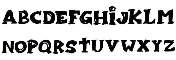 Zombiebites Font LOWERCASE