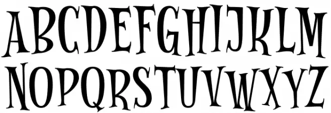 Zombies DEMO 字体 大写