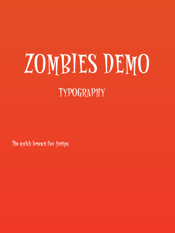 Zombies DEMO Poster