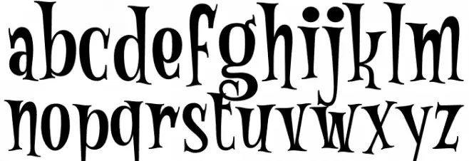 Zombies DEMO 字体 小写