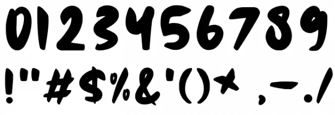 Zombies Font OTHER CHARS