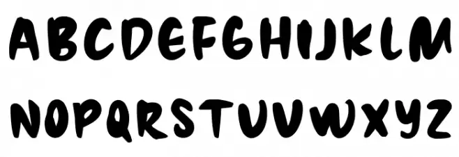 Zombies Font LOWERCASE