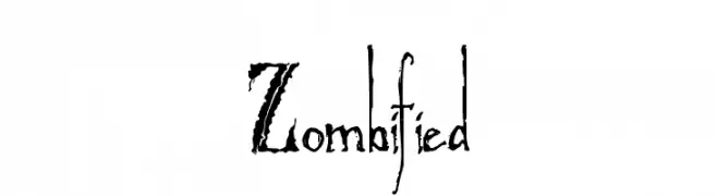 Zombified  Fuentes Gratis Descargar