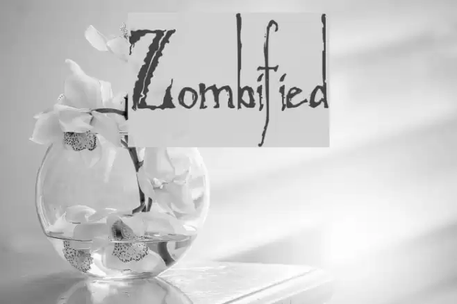 Zombified Font examples