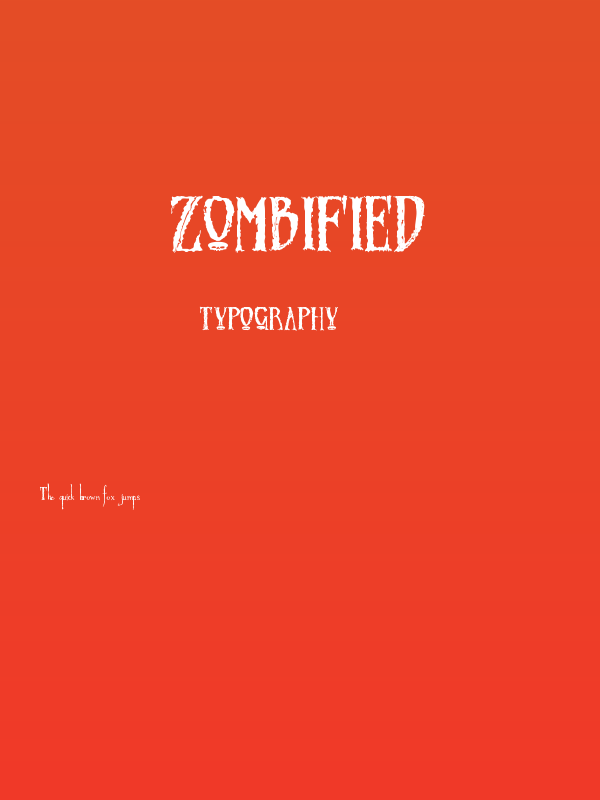 Zombified Poster