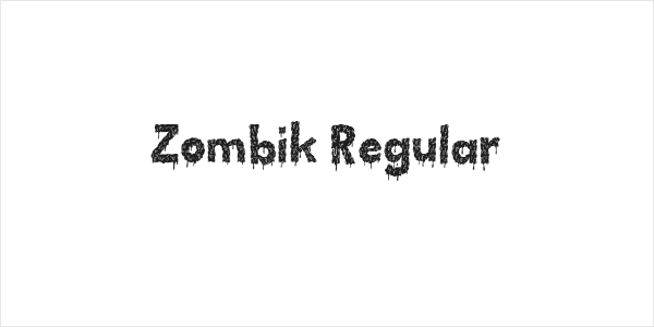 Zombik Regular Logo