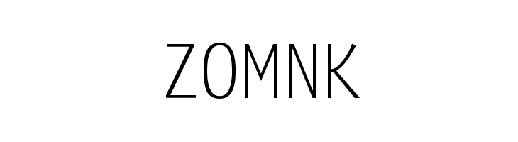 Zomnk Font