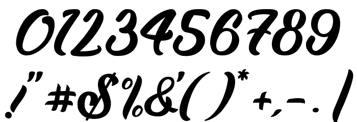 Zomtam Thai Font OTHER CHARS