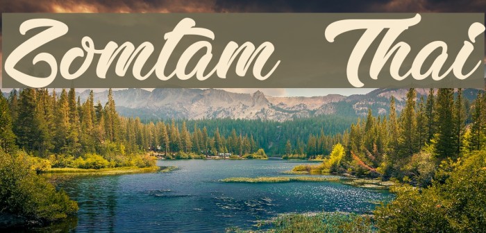 Zomtam Thai Font examples