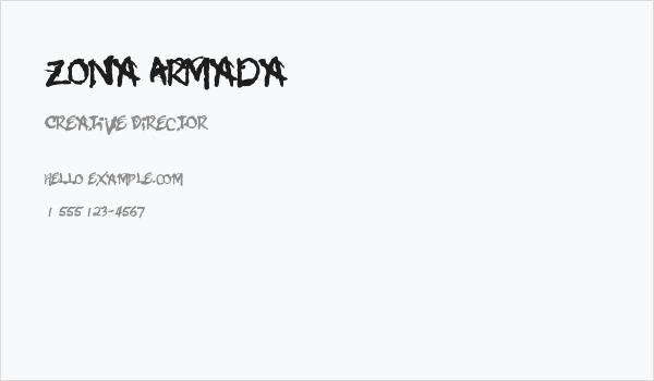 Zona Armada Business Card
