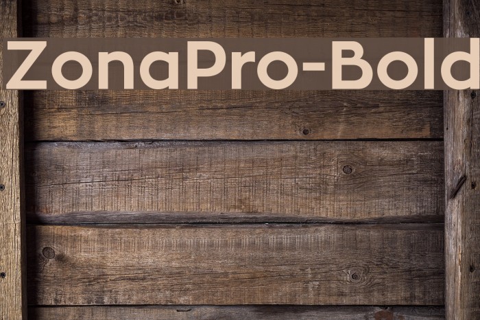 ZonaPro-Bold Font examples