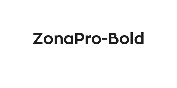 ZonaPro-Bold Logo