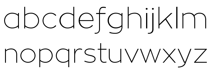 ZonaPro-Thin Font LOWERCASE