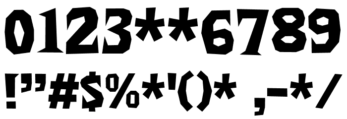 Zonaix DEMO Font OTHER CHARS