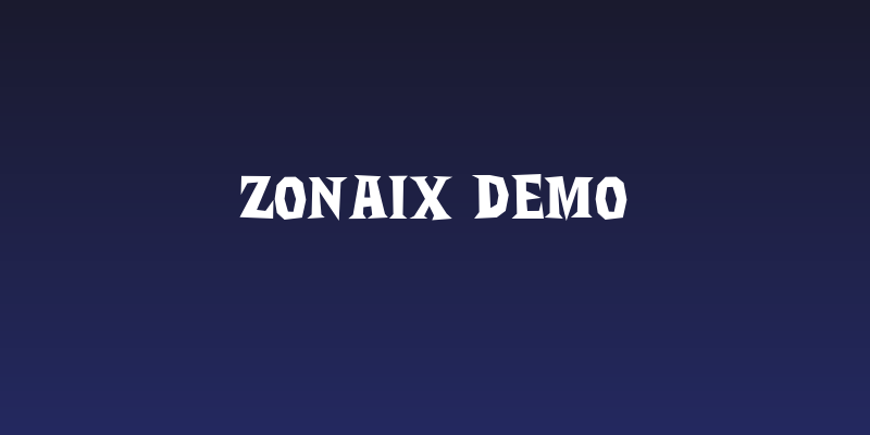 Zonaix DEMO Social Header