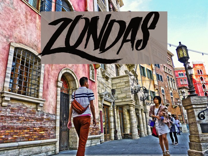 Zondas Font examples
