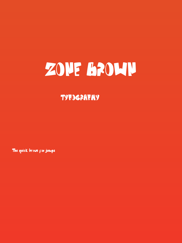 Zone Brown Poster