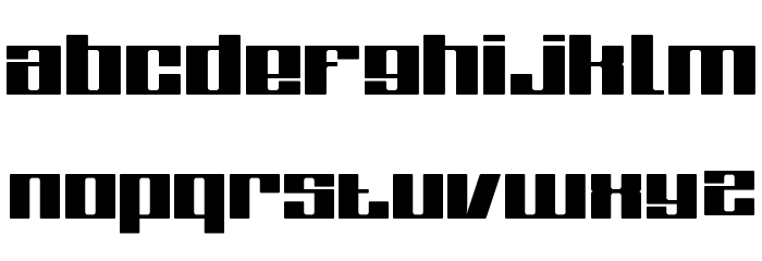 Zone Regular Font LOWERCASE