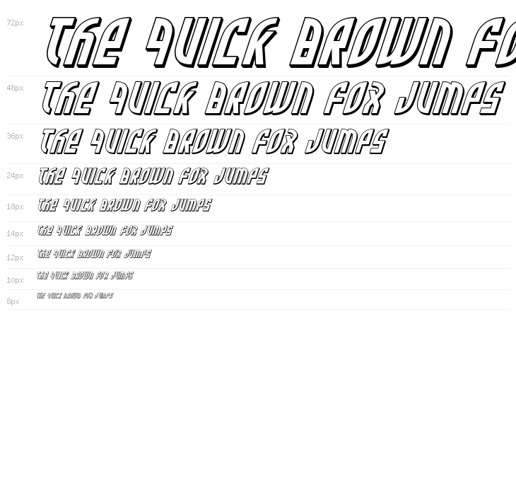 Zone Rider 3D Italic Waterfall