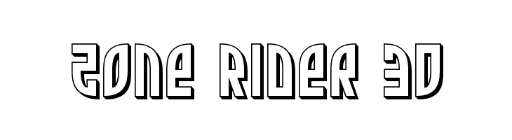 Zone Rider 3D  免费字体下载