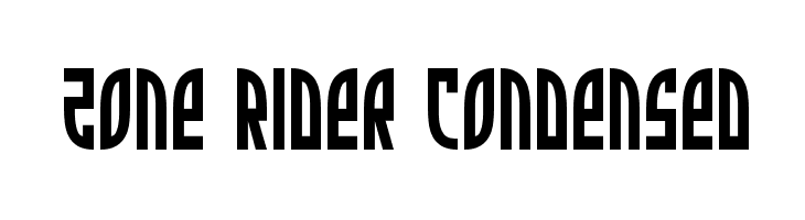 Zone Rider Condensed  Fuentes Gratis Descargar
